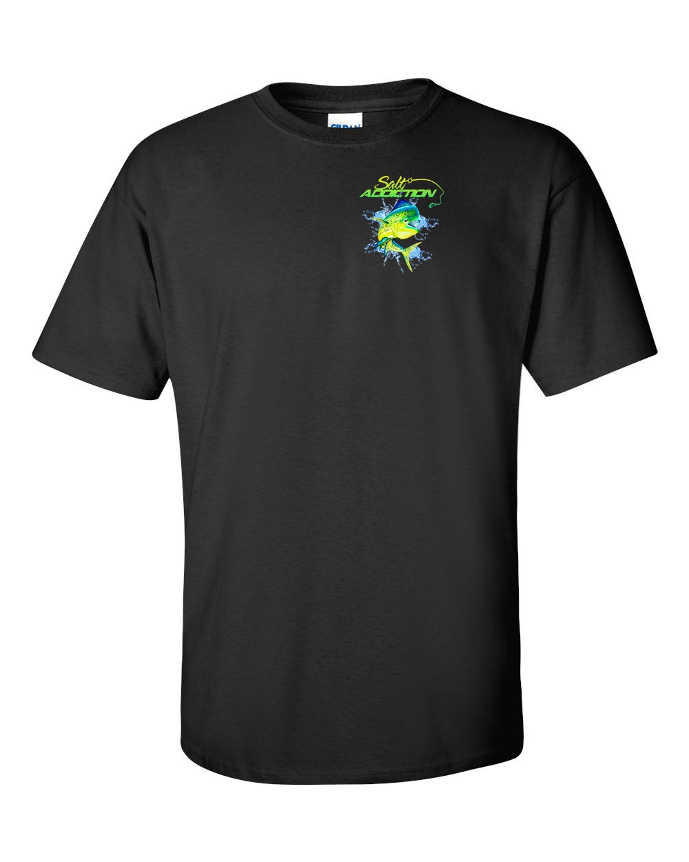 Salt Addiction Saltwater Dolphin Fishing Short Sleeve T Shirt Mahi Mahi Ocean