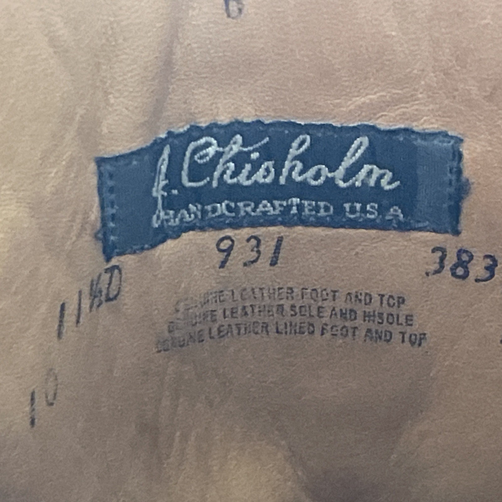 VTG J Chisholm Men Size 11.5D Full Quill Ostrich Leather Cognac Cowboy Boots USA