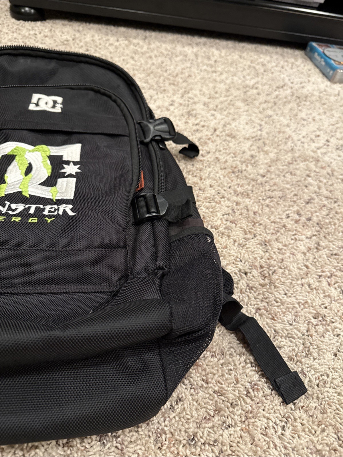 Monster Energy X DC Shoe Company Black Backpack W/ Laptop Compartment