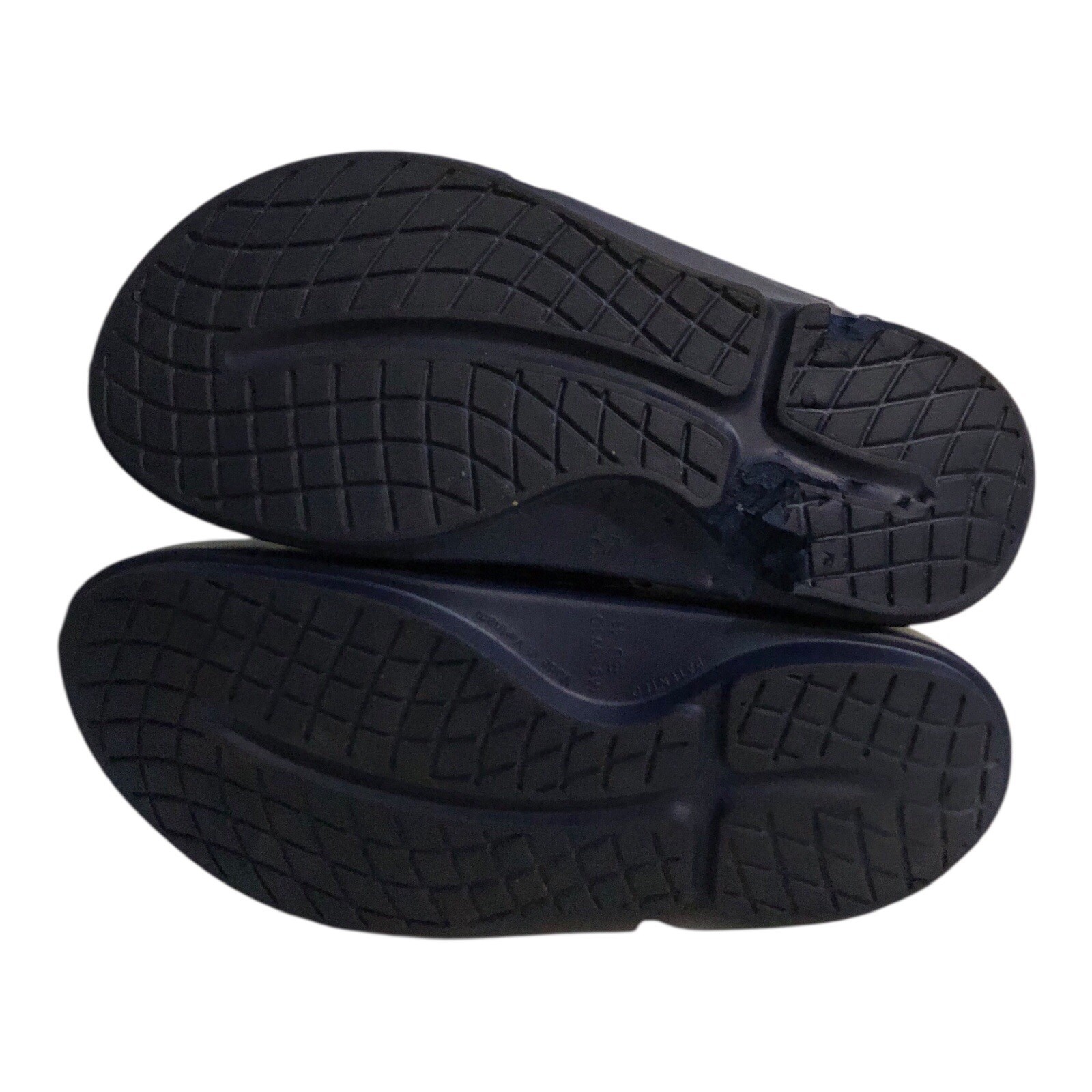 OOFOS OOAHH Sport Flex Lightweight Recovery Slide Sandal Blue M8 W10 EU41