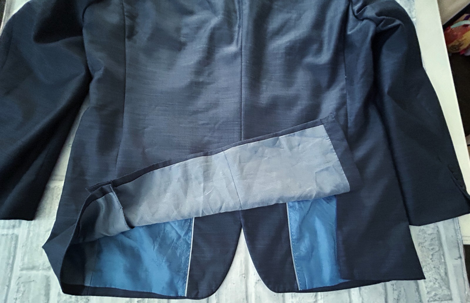 Steve Harvey Celebrity Edition 2 Pc Suit Jacket & Pants 48L /40X32 Dark Blue