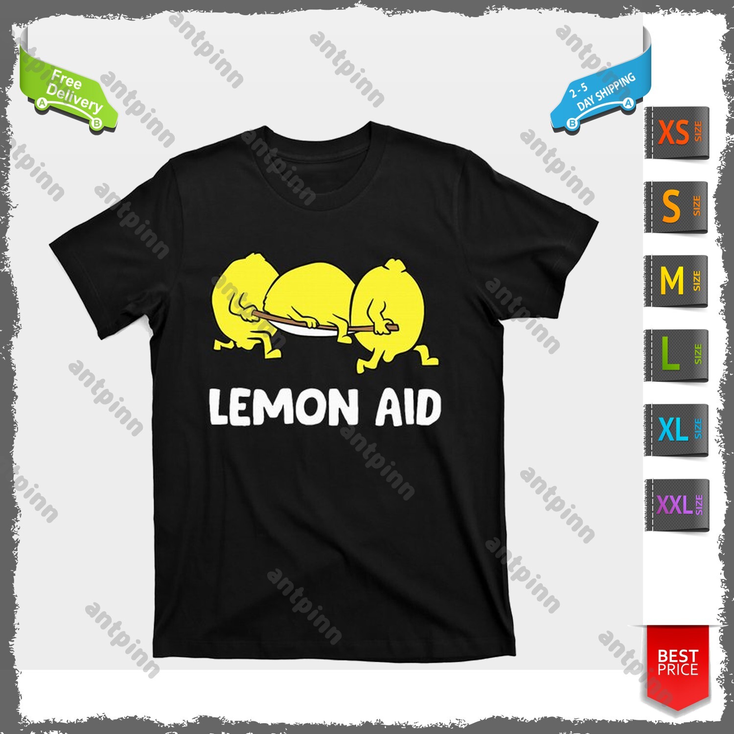 Lemon Aid Funny Lemonade Funny Lemons T-Shirt Men And Women