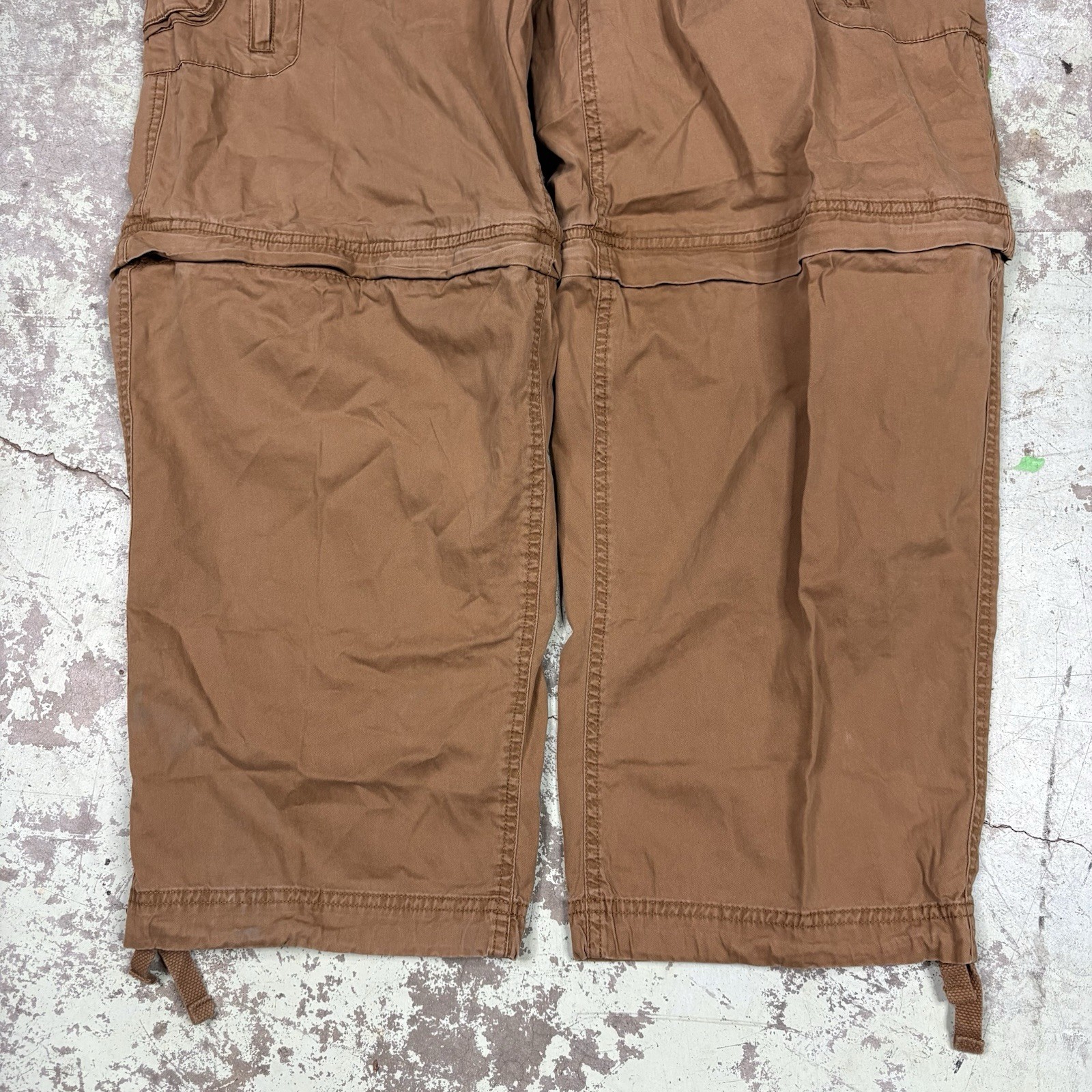 Vintage Arizona Jean Company Cathy Pants Mens Size 34×30 Baggy Convertible Y2K