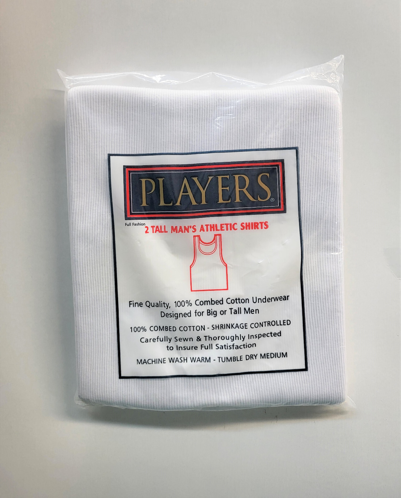 Christopher Hart Players Tank Top A-shirt T-Shirts White (2 -pack) Big and Tall 