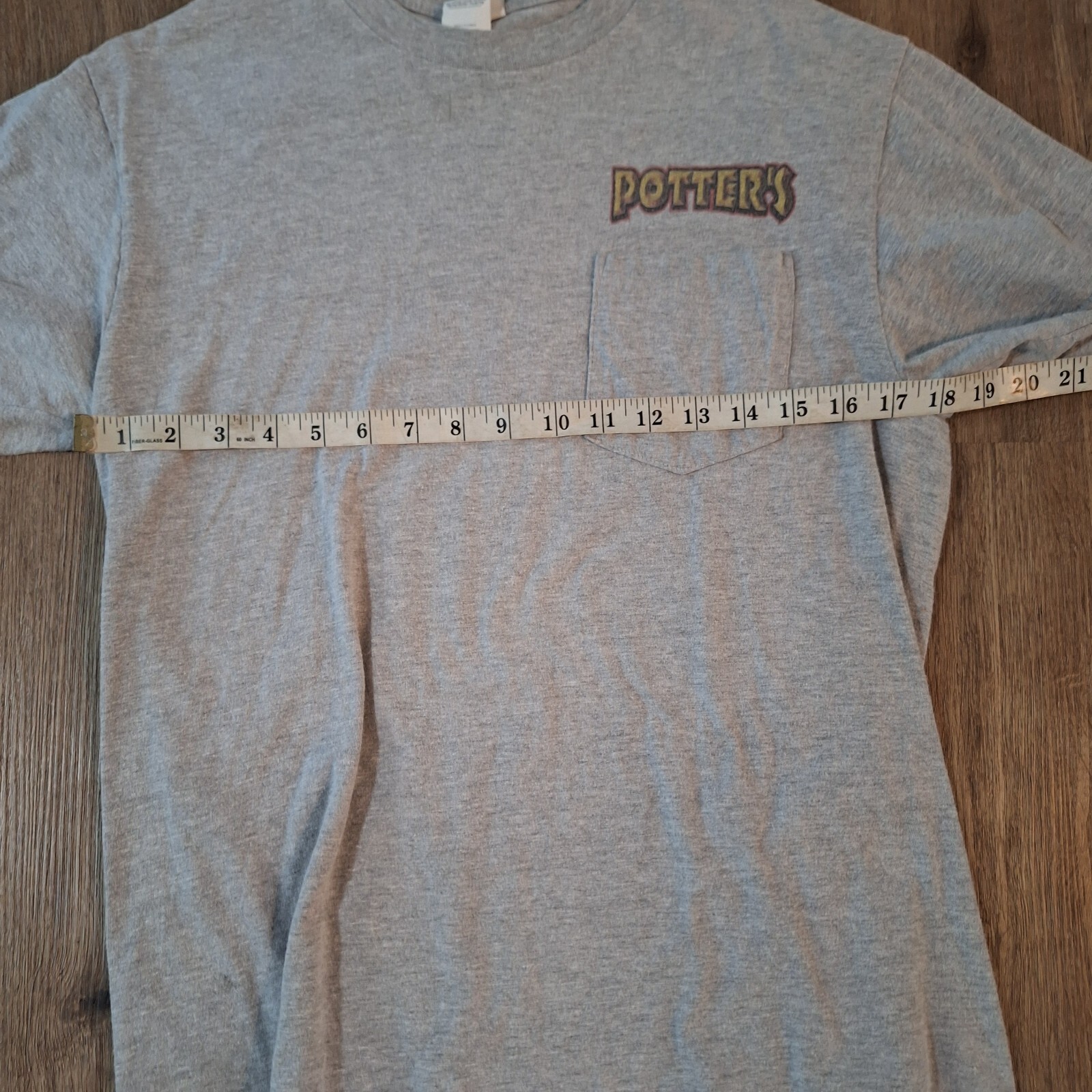 Potters Lawn Care & Landscaping Grey Shirt Short Sleeve Bin6