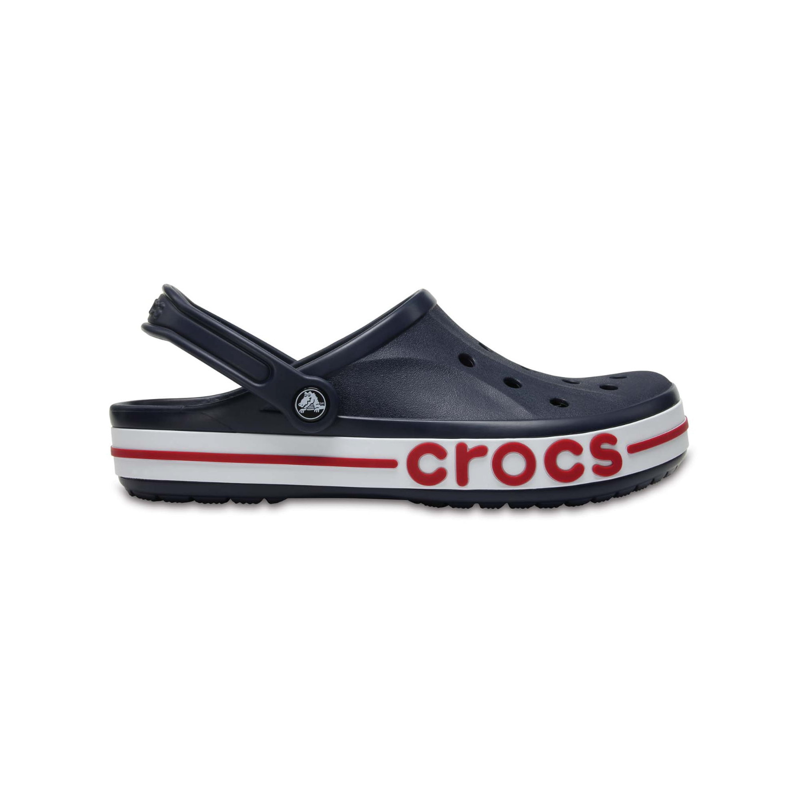 Bestseller! Crocs Unisex Bayaband Clog Navy/Pepper Soft Comfort NEW WITH BOX