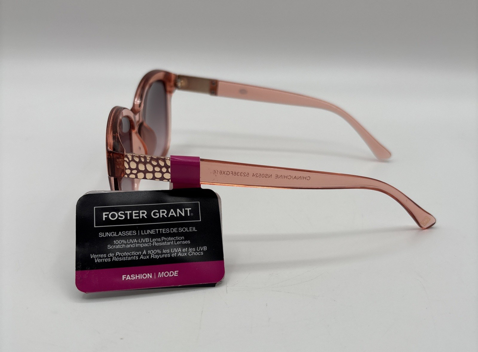 Foster Grant Sunglasses 52336FGX616 Pink Gradient Translucent Fashion Frames