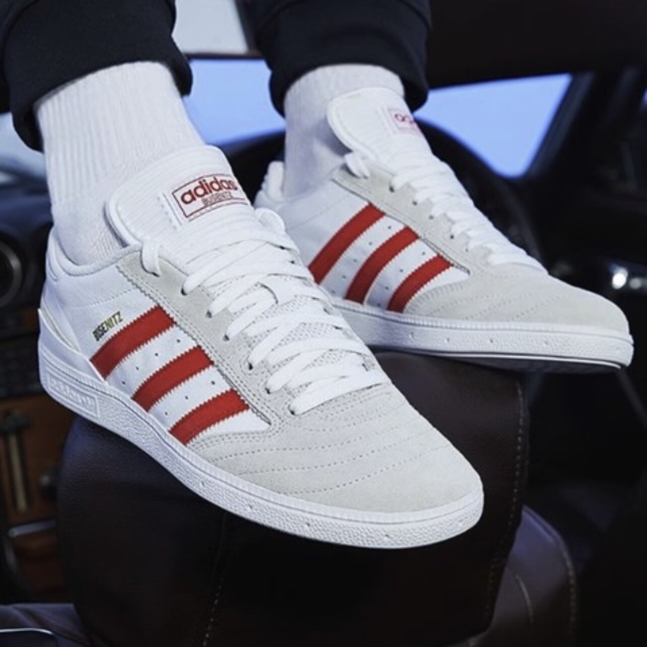 Adidas Busenitz Men’s Sneaker Skateboarding Shoe White Athletic Trainers #030