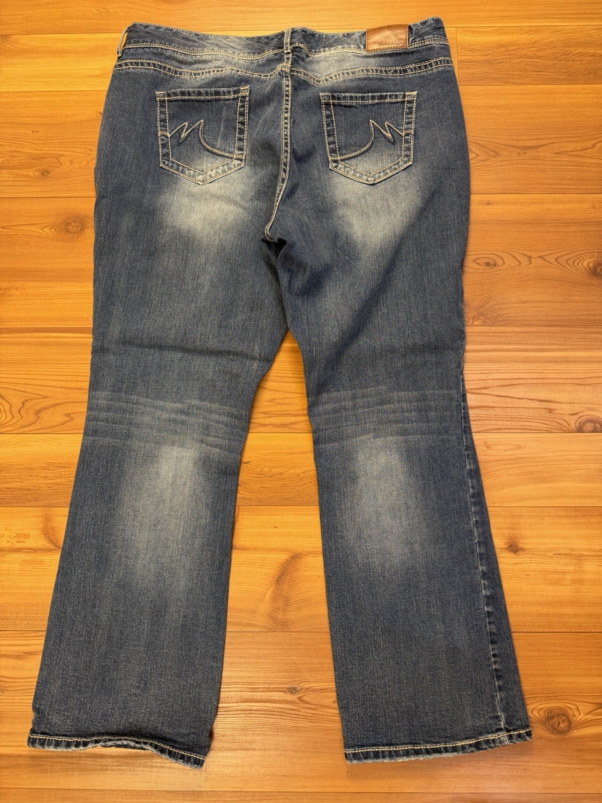 Maurices Original Fit Bootcut Denim Jeans Size 20 Short Stretch Mid Rise Western