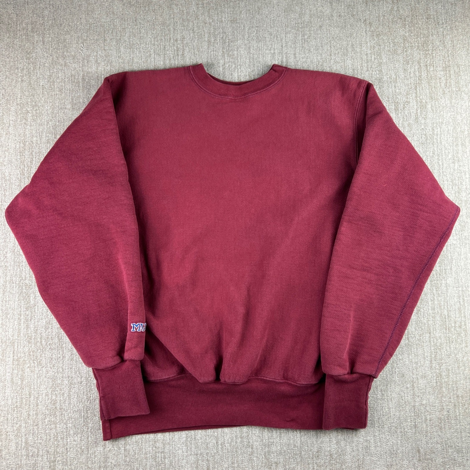 MV Sport Proweave Sweatshirt Mens L Maroon Montana Grizzlies Reverse Weave 90s