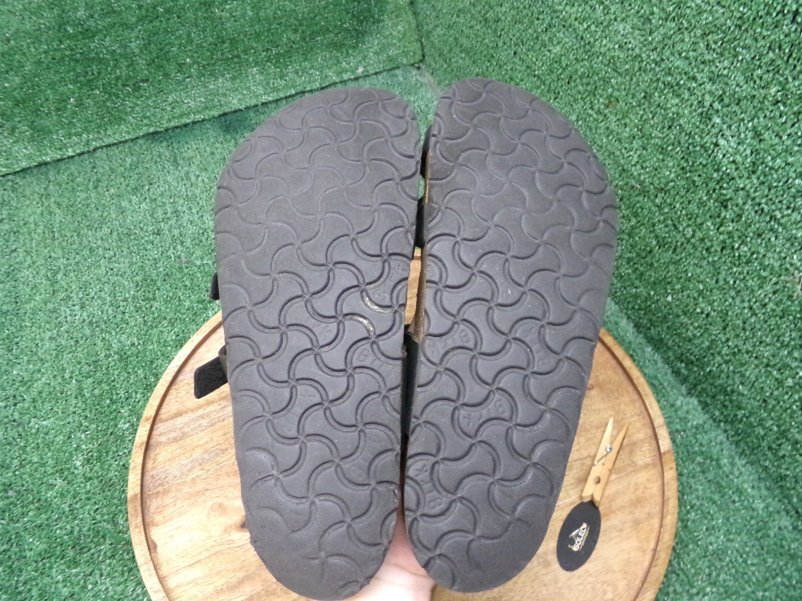 Birkenstock Womens Mayari Black Birko-Flor Toe Loop Sandals Size 38 US 7 Reg.