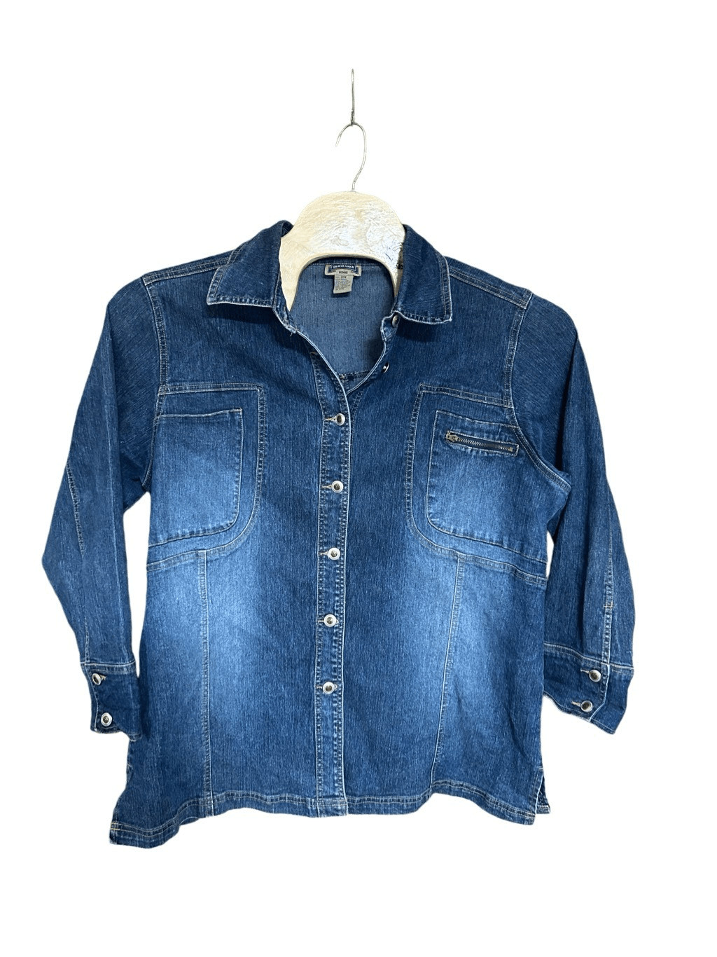 Shaver Lake 20W Button-Up and Zipper Pockets Denim Jeans Shirt Jacket