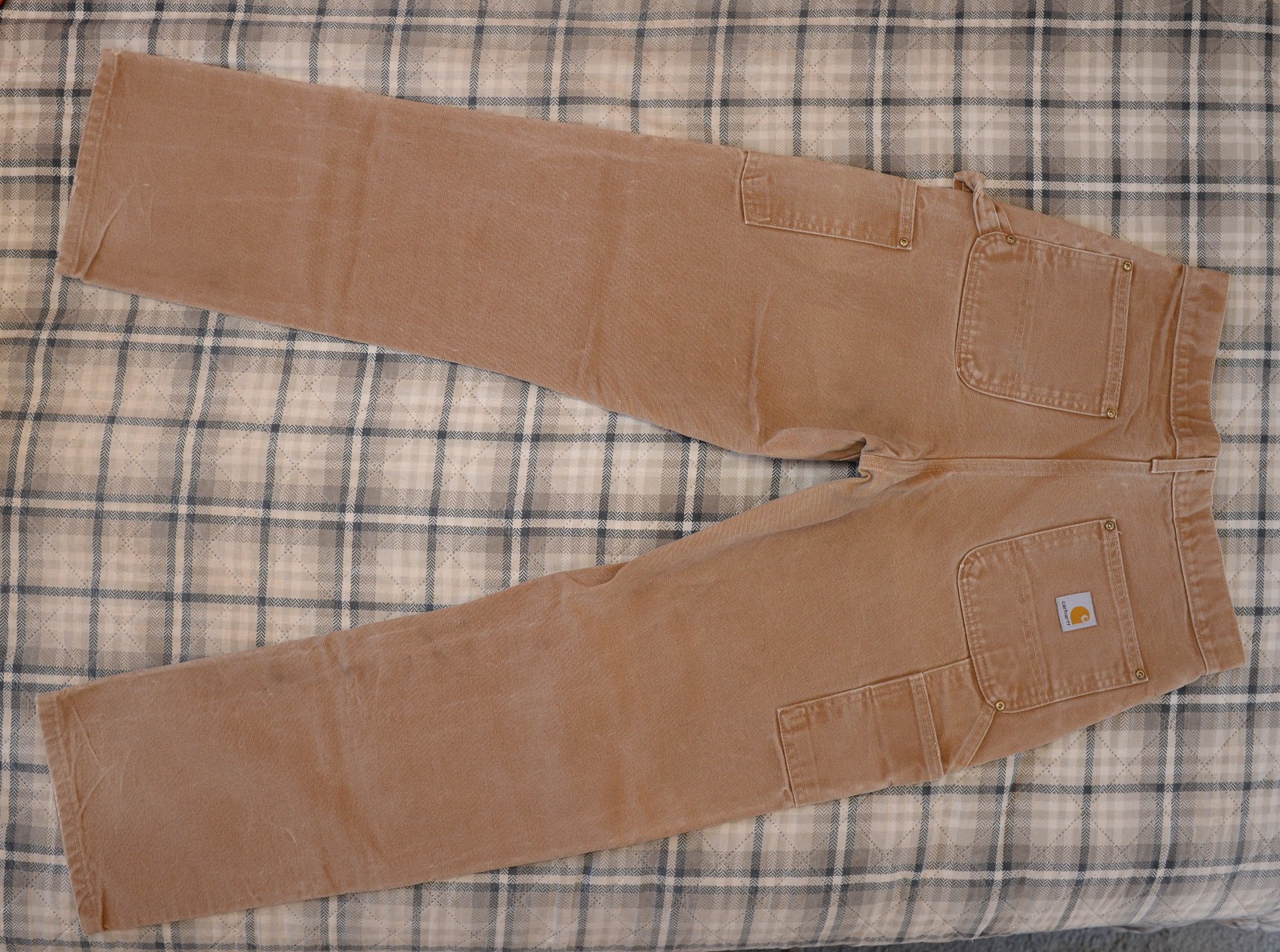 Vintage Carhartt Work Pants B01 BRN Double Knee Heavy Canvas 30 x 32 USA MADE