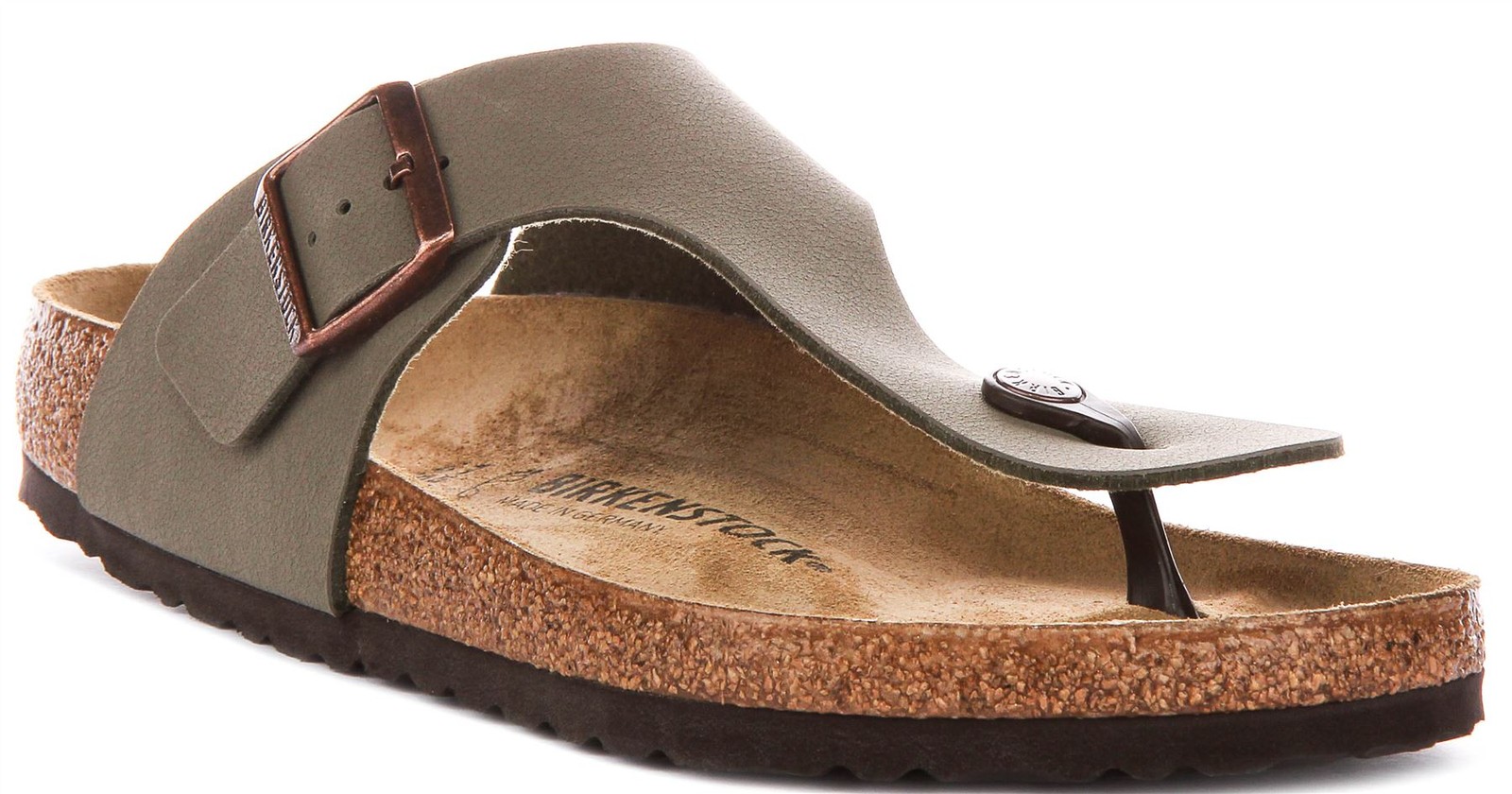 Birkenstock Ramses Toe Thong Regular Fit Mens Sandals Stone US 6 – 13