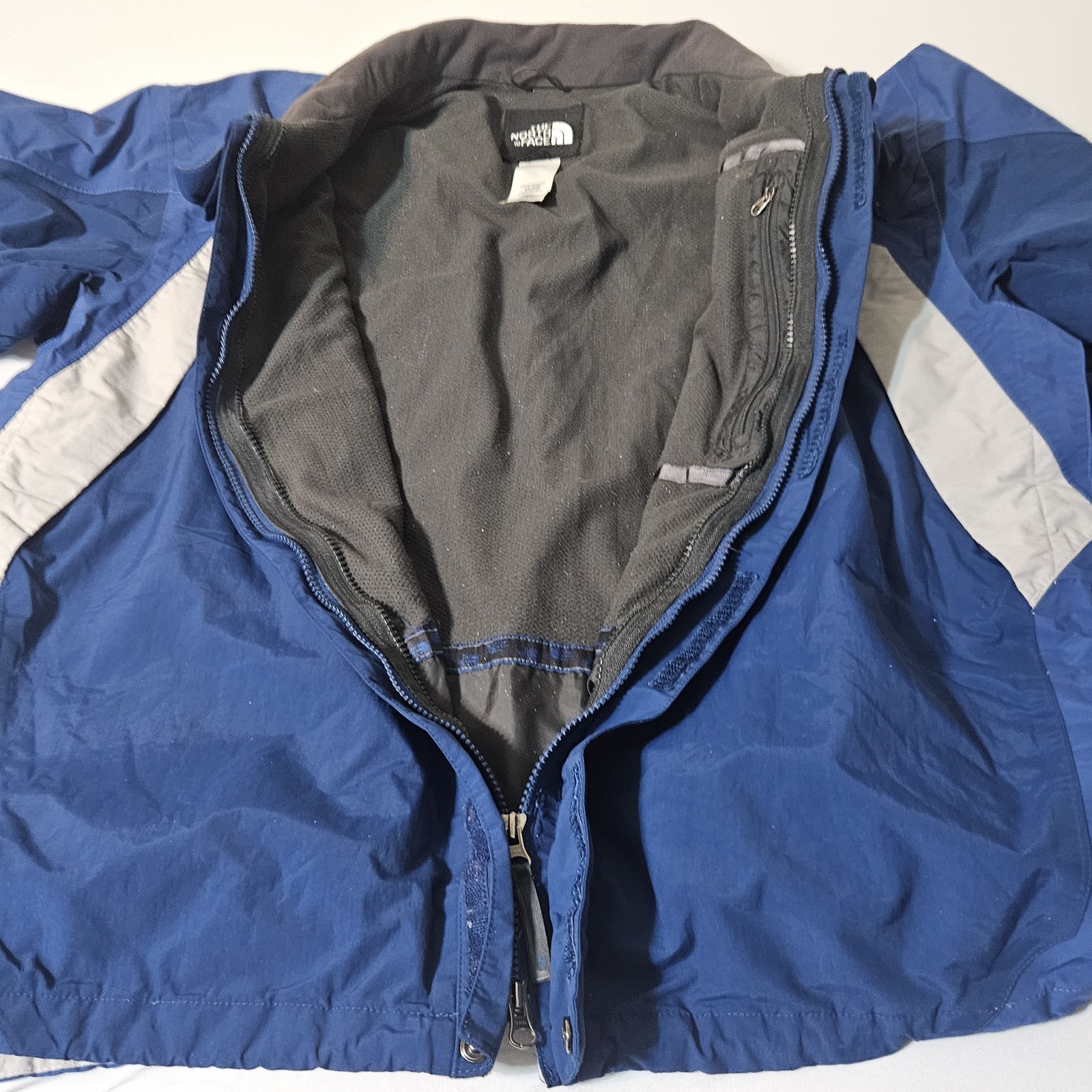 North Face Jacket Mens XL Blue HyVent Waterproof Outdoors Rain Coat Ski Snow