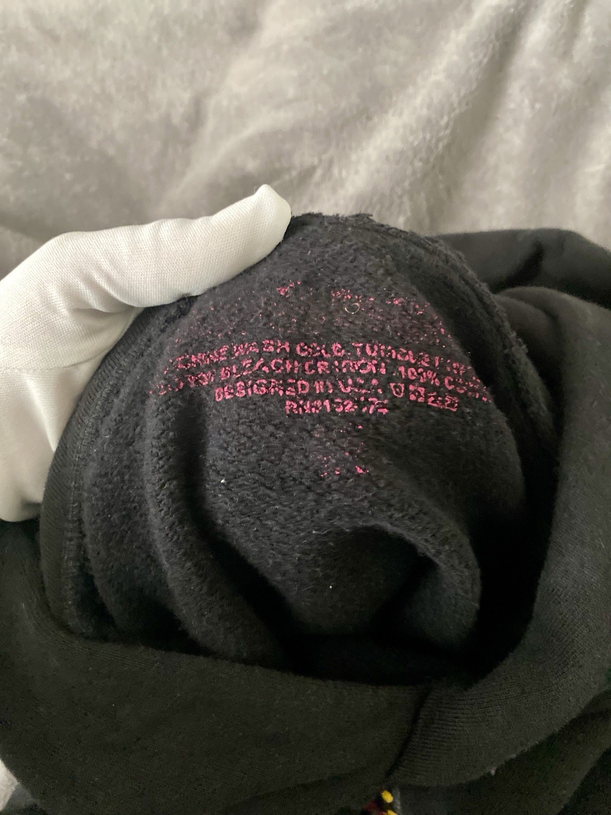 SP5DER “Nevermind The Spider” Black/Pink Hoodie