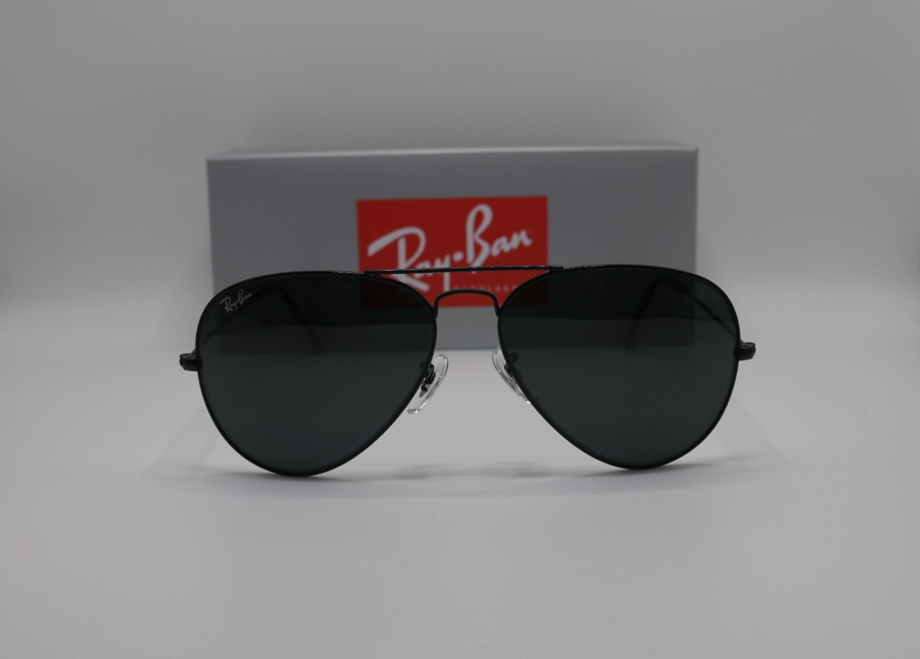 Ray-Ban Aviator RB3025 002/62Black/Black 58mm Unisex / Brand New