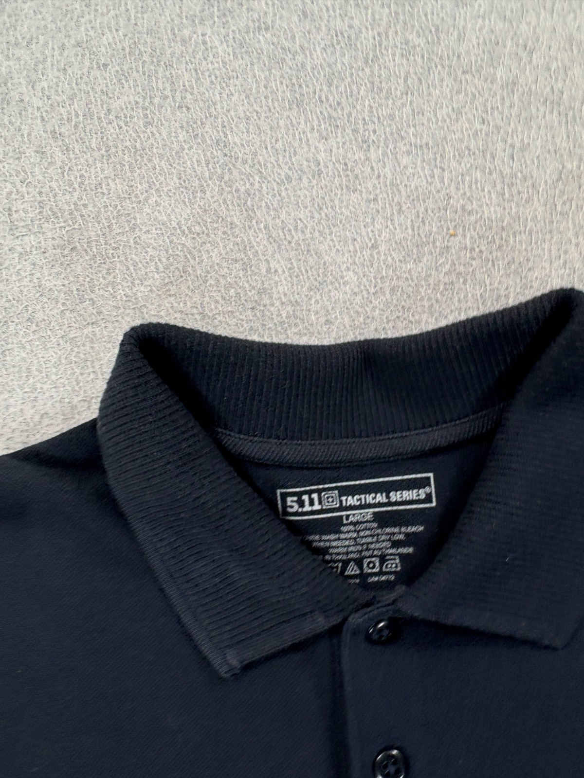 Massachusetts State Police Stitched 5.11 Tactical Polo Shirt (Men’s Large) Black