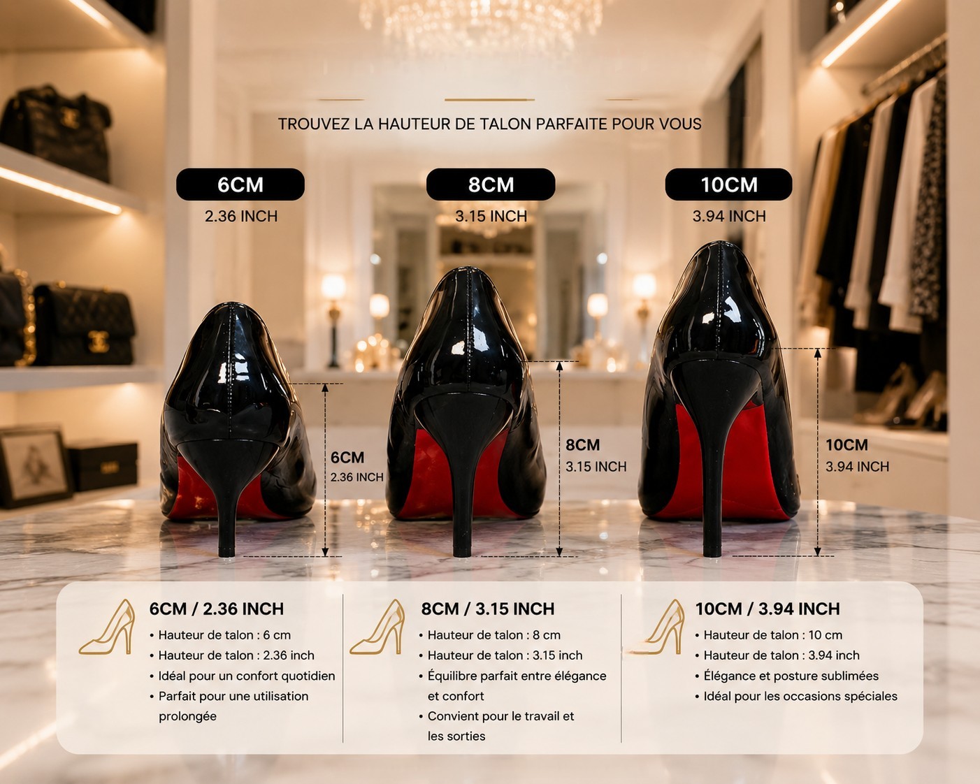 Sexy Red Bottom Women High Heels Classic Ladies Pumps Autumn Leather Dress Heel