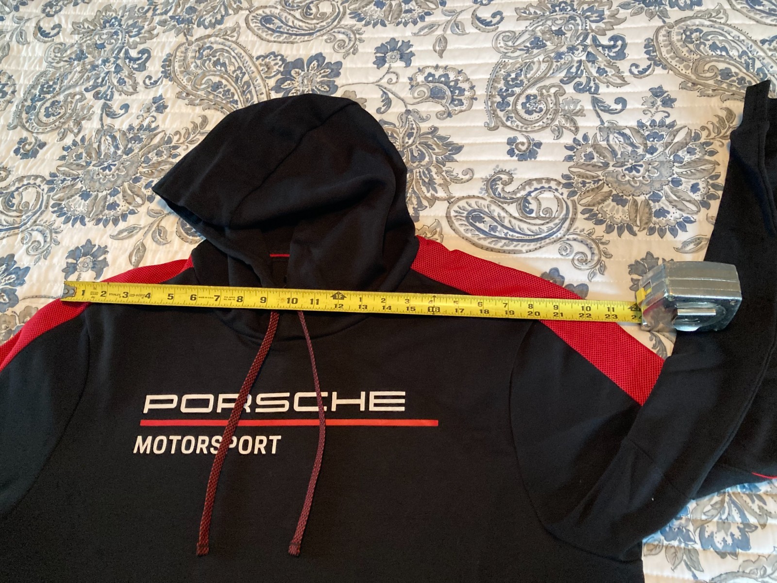 NEW IN BAG PORSCHE DESIGN MOTORSPORT LONG SLEEVED HOODIE IN EURO XL = USA L