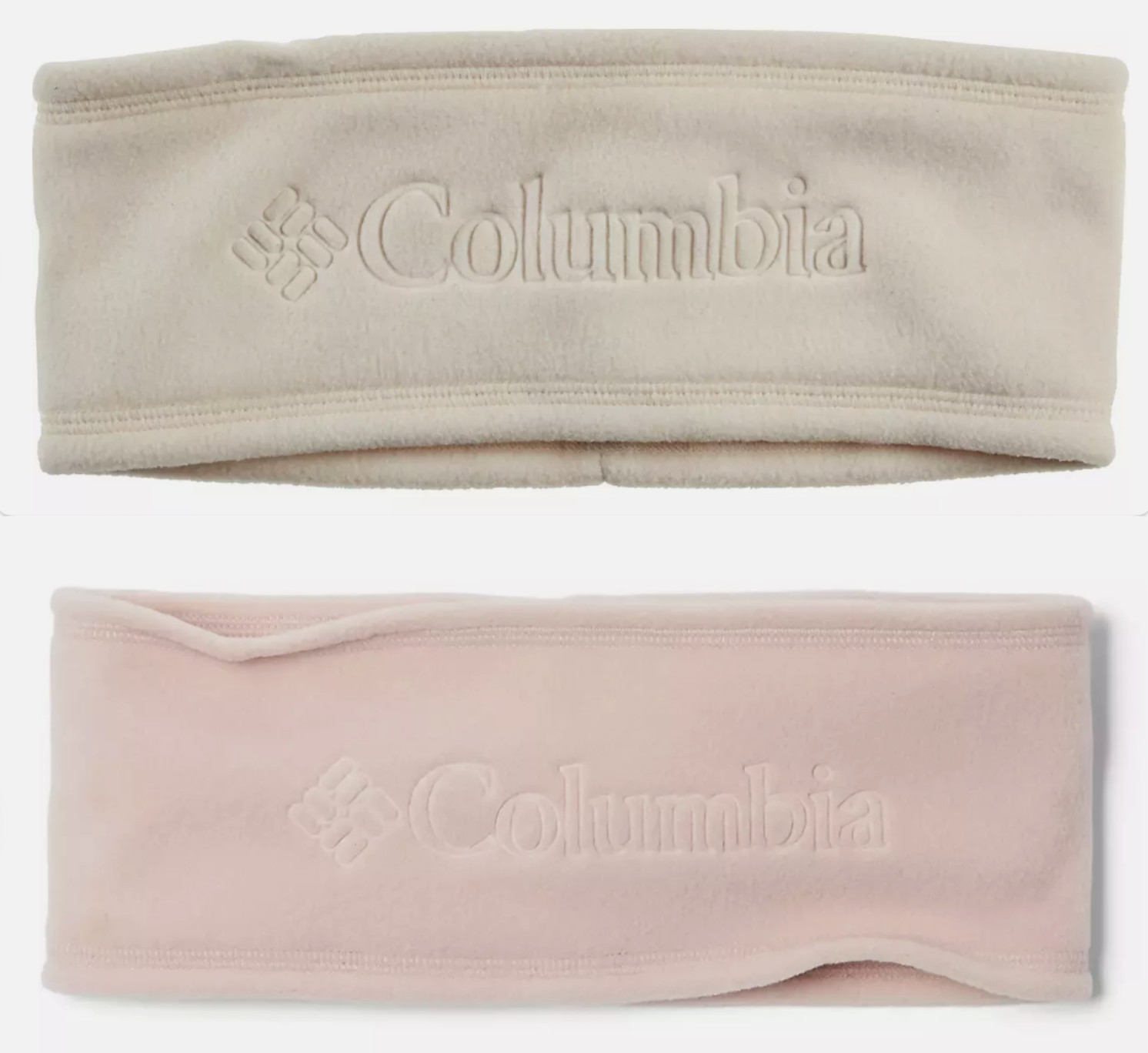 Columbia Sportswear Fast Trek II Headband Dusty Pink or White Size Lg/XL or Sm/M