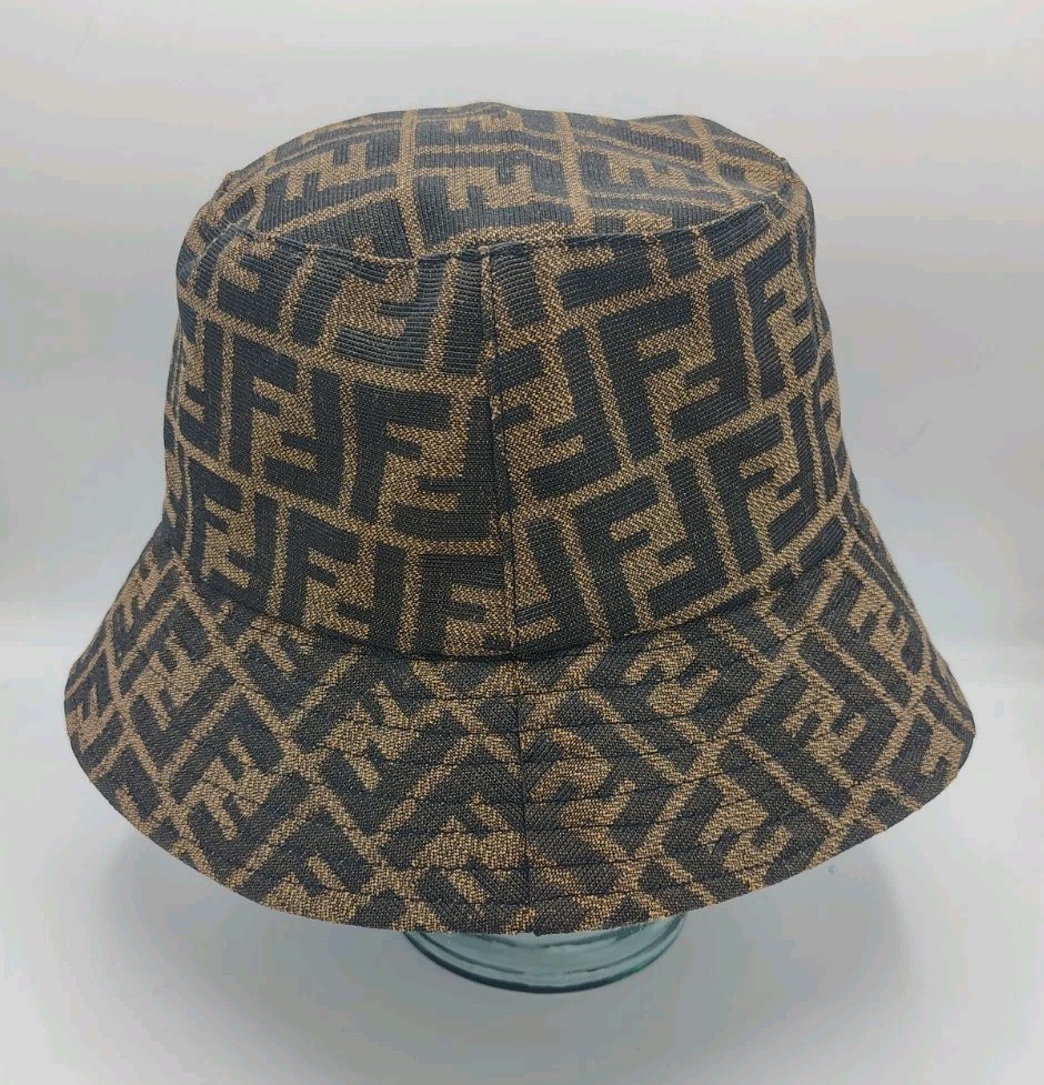 Fendi FF Logo Bucket Hat Brown