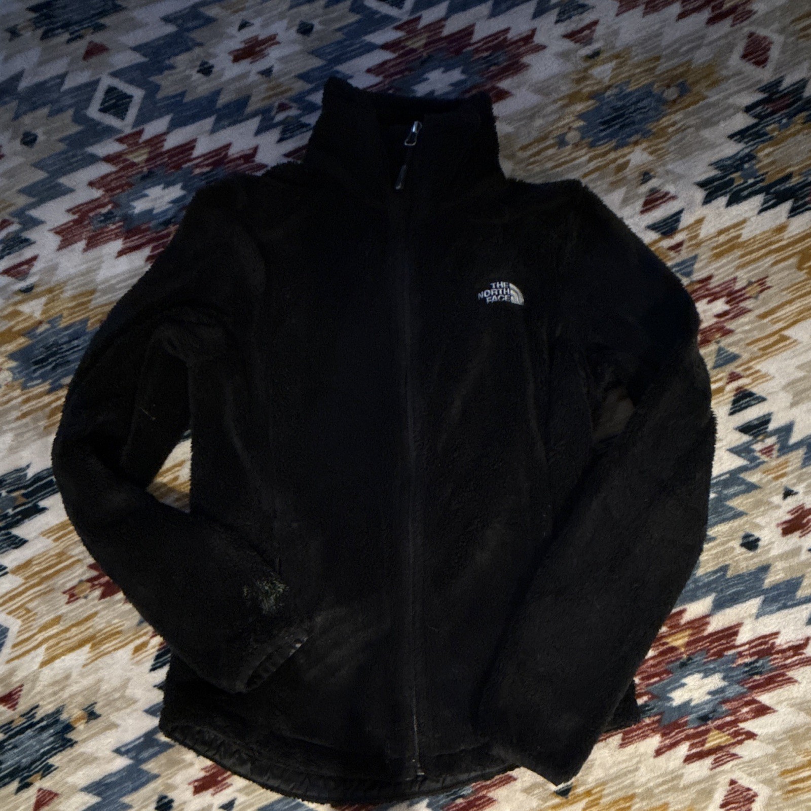 The North Face Osito 2 Women’s Black Full Zip Jacket Logo Size XS