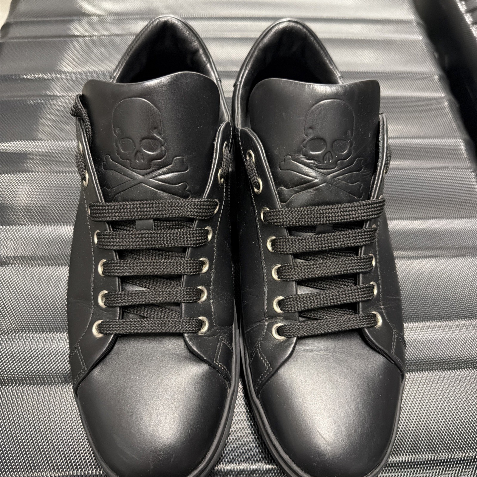 Lo-Top phillip plein sneakers, black, size 11 / 44 – Men AUTHENTIC