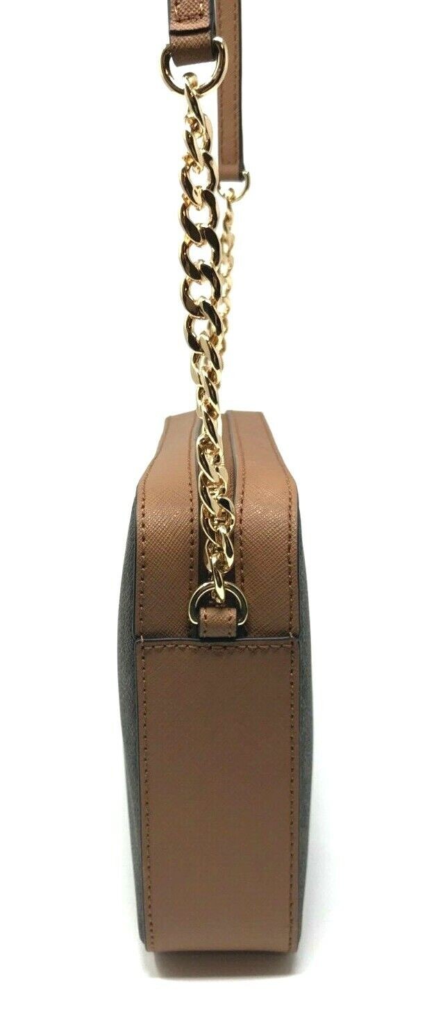 Michael Kors Jet Set Item Large East West Crossbody Chain Handbag Clutch Brown