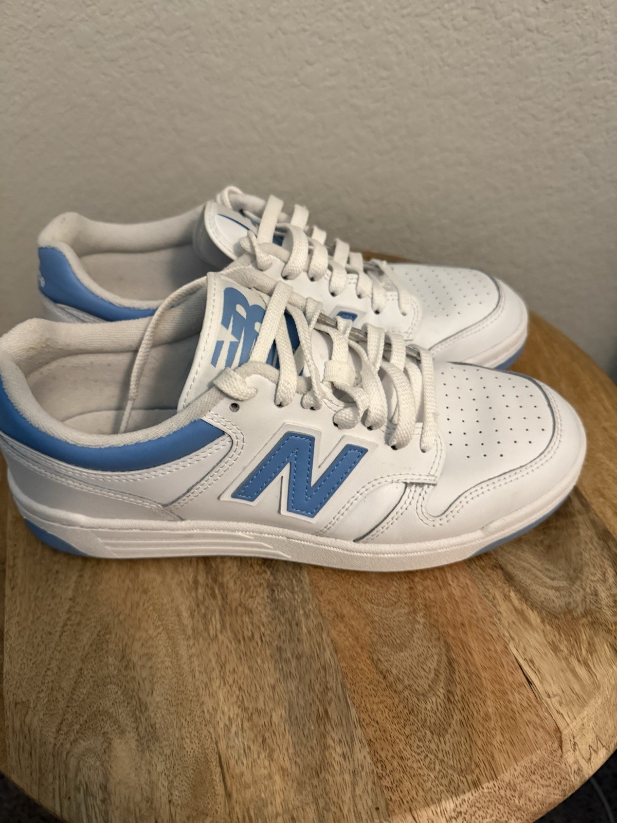 New Balance 480 Men’s Sneakers White/Blue/Gray, Size 8