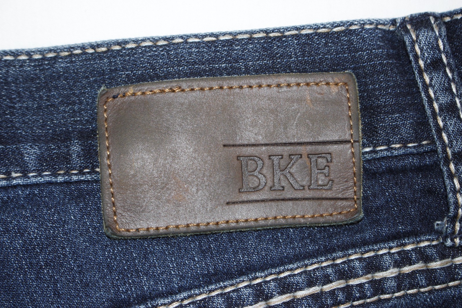 Buckle BKE Jeans Men’s 34×36 Jake Straight Stretch Distressed Dark Wash