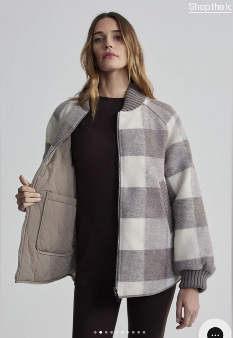 Varley Reno Reversible Quilt Jacket in Fungi, Size Small