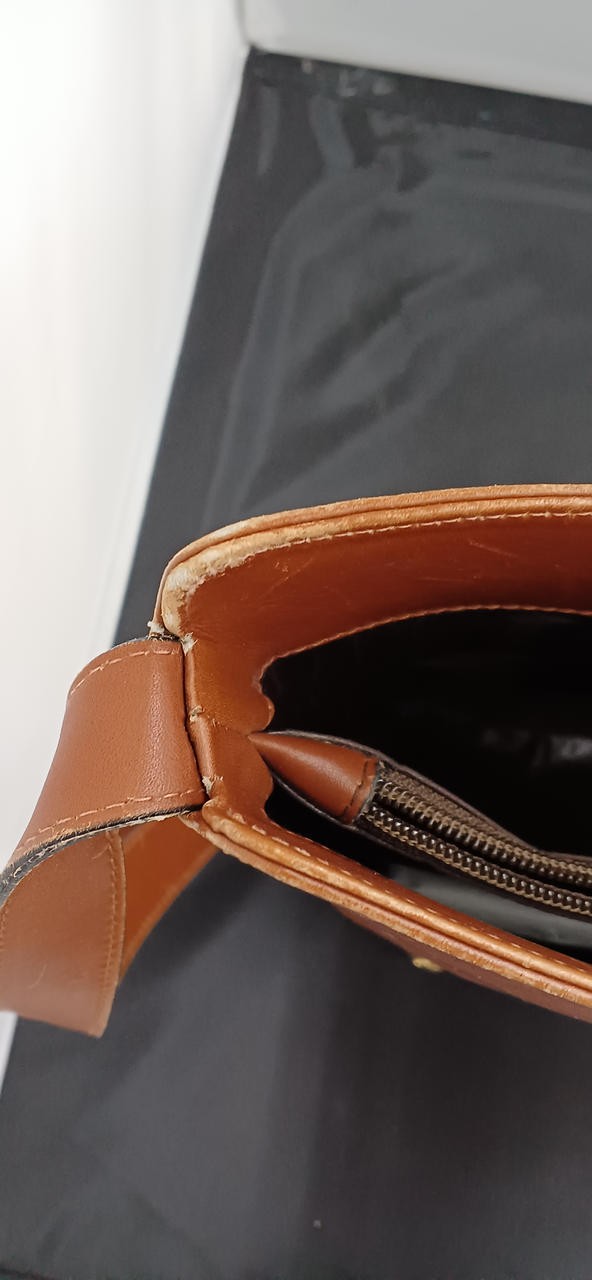 Salvatore Ferragamo Shoulder Bag Brown 10.6 inch