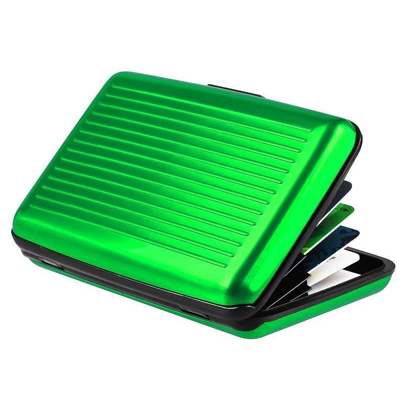 Men Women Waterproof Security Wallet Aluminum Metal Pocket Case Box Card Holder