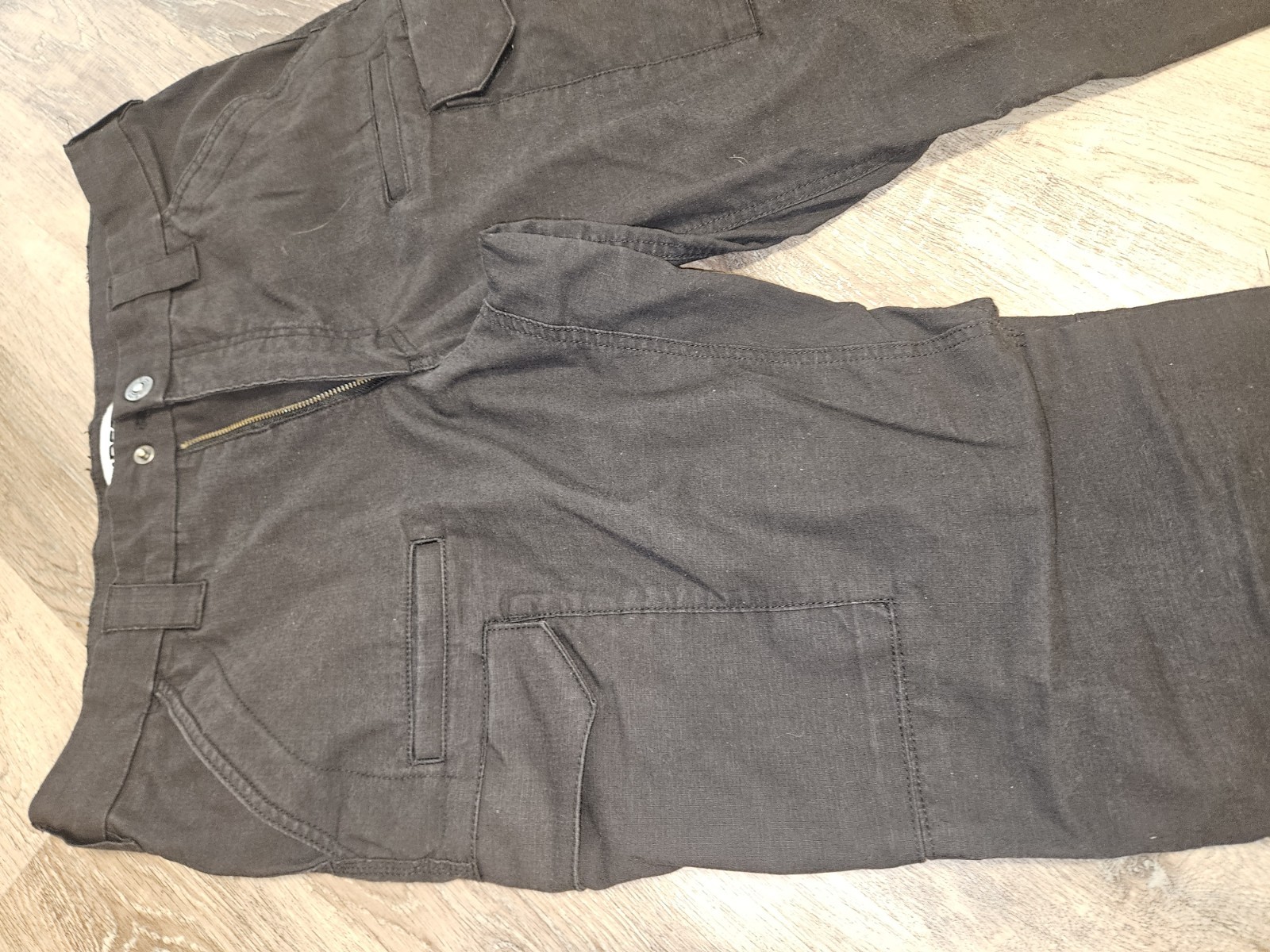 First Tactical Men’s Black Canvas Cotton Tactical Workwear Pants Straight Leg 36