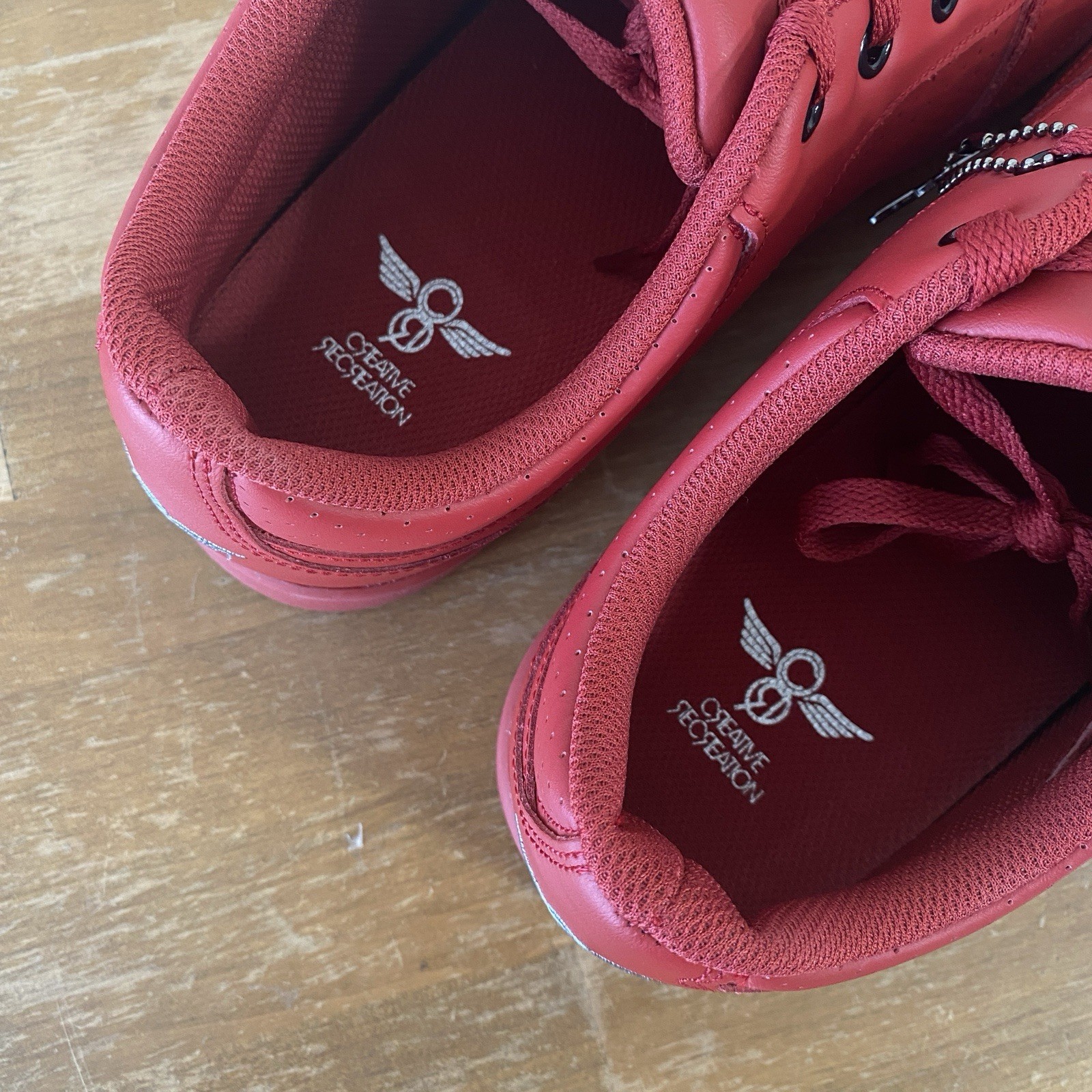 Creative Recreation Cesario Lo Red Leather Low Top Sneaker – Size 13