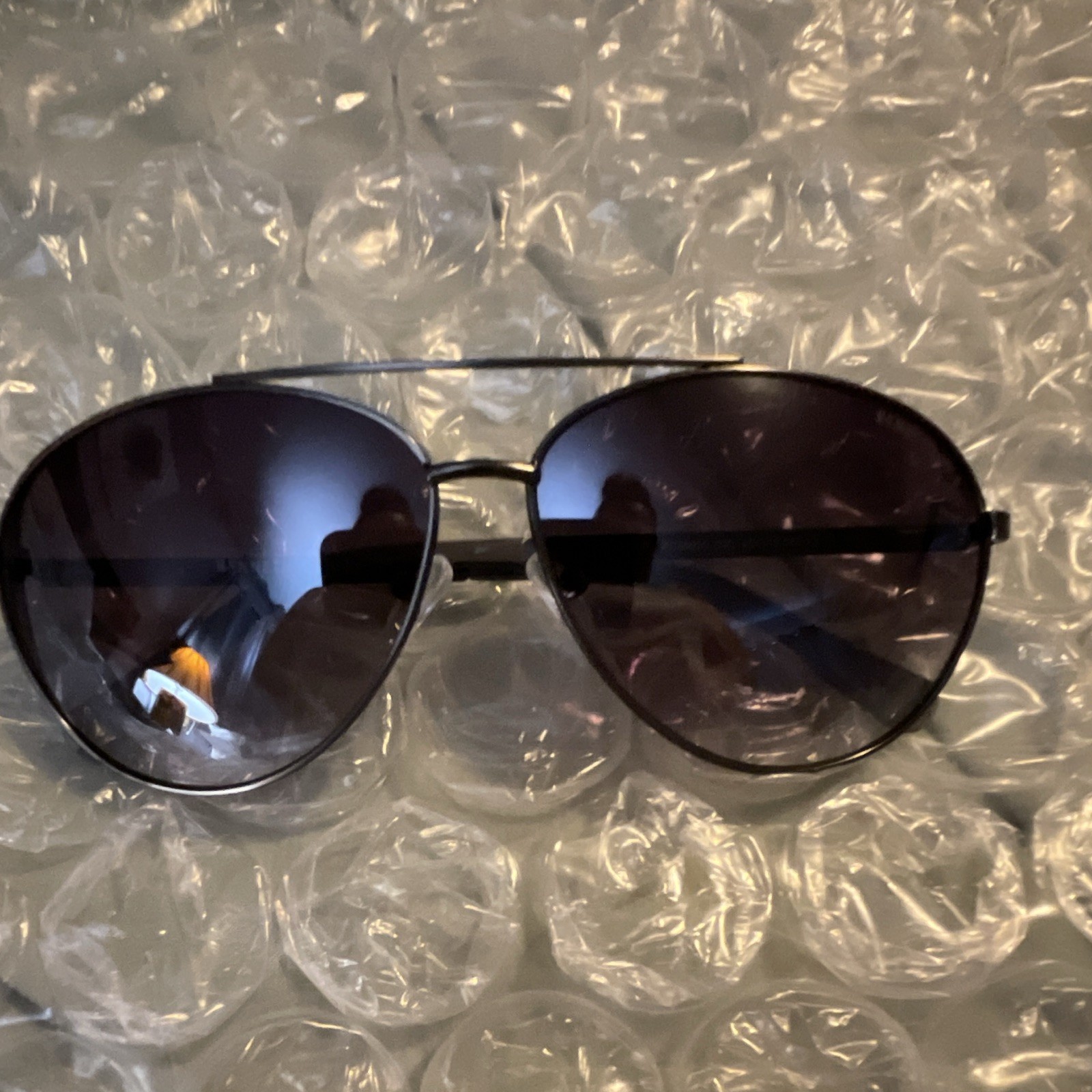 Kenneth Cole KC00033 Women’s Aviator Sunglasses Black Metal Frame UV400 140mm