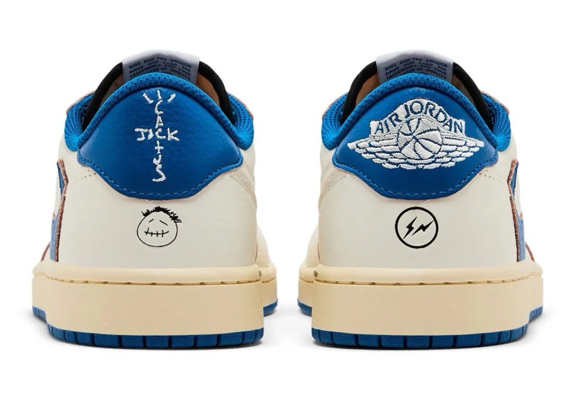 NIKE AIR JORDAN RETRO 1 LOW OG SP Fragment X Travis Scott Sail DM7866-104 Sz 13