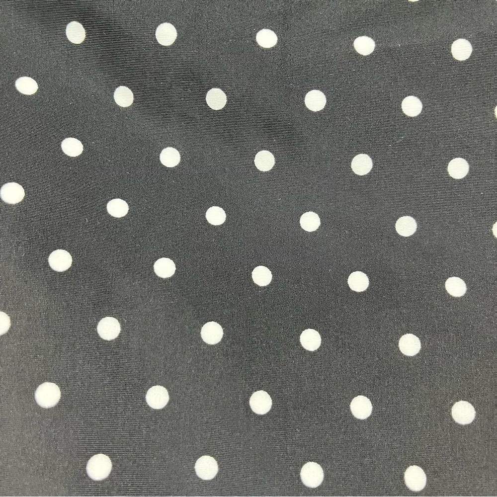 Catalina Swim Bikini Bottom Black White Floral Dot High Rise Size 1X 16W