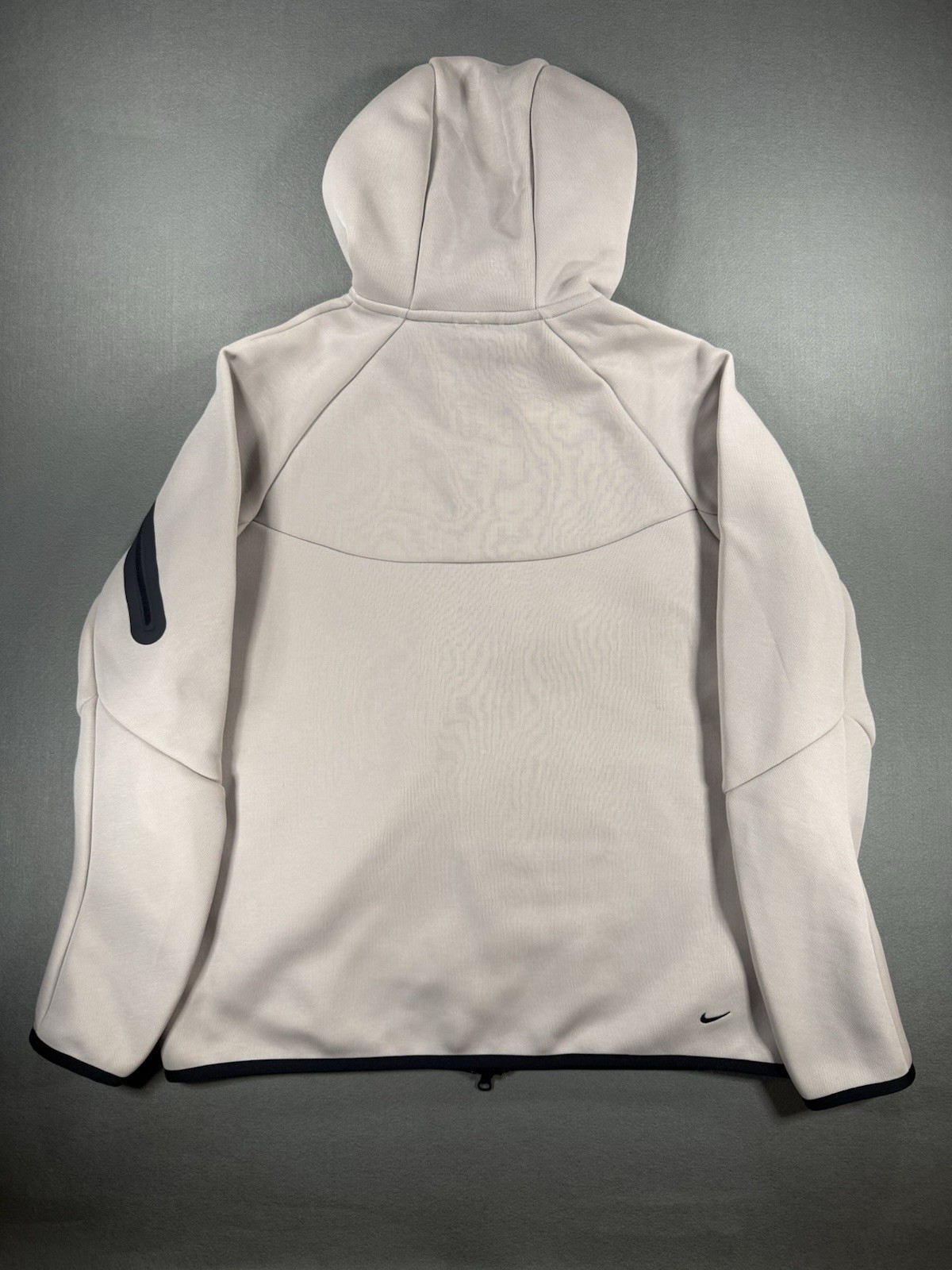 Nike Tech Fleece Full Zip Windrunner Hoodie Jacket Beige/Cream Mens Size Large