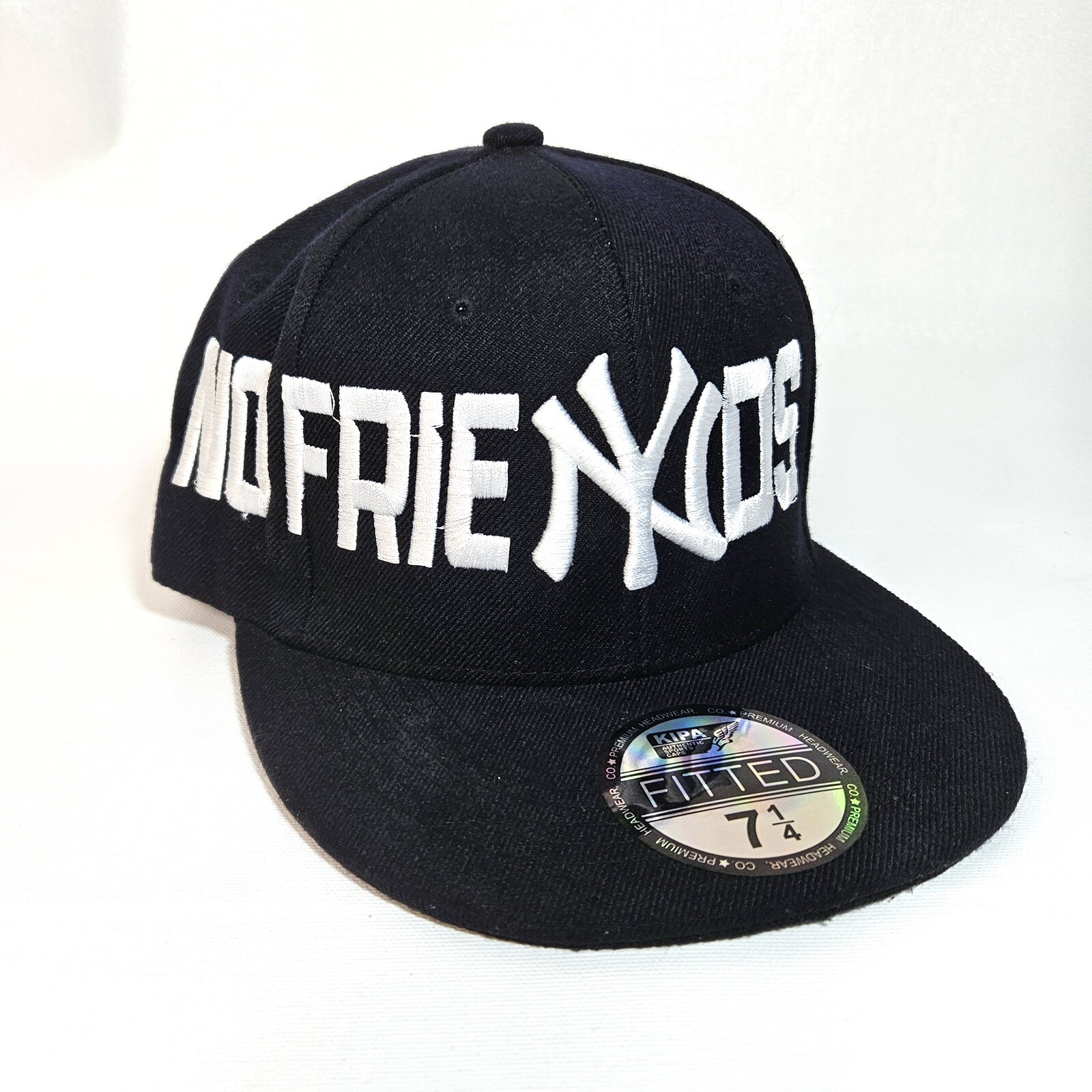 No Friends Phase 1 Baseball Cap Premium Headwear Kipa Hat Black Size 7 1/4