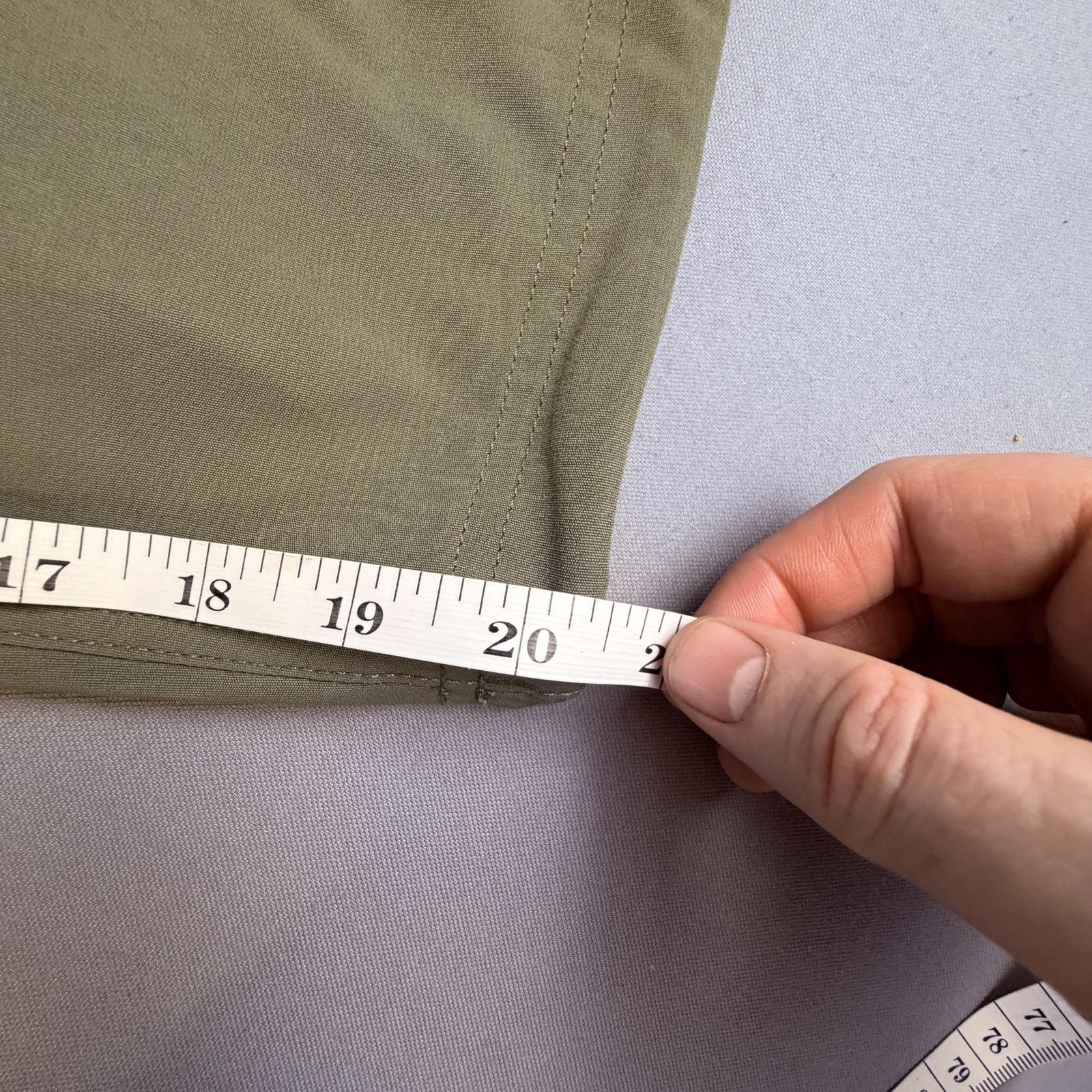 Eddie Bauer Capri Pants Womens 0 Green WR Rainier Nylon Stretch UPF 50+