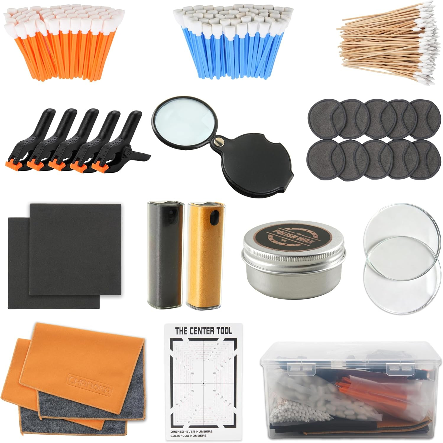 227 Pcs Card Care Clean Kit – Card Repair Polishing Kit with Cleaning Spray Poli