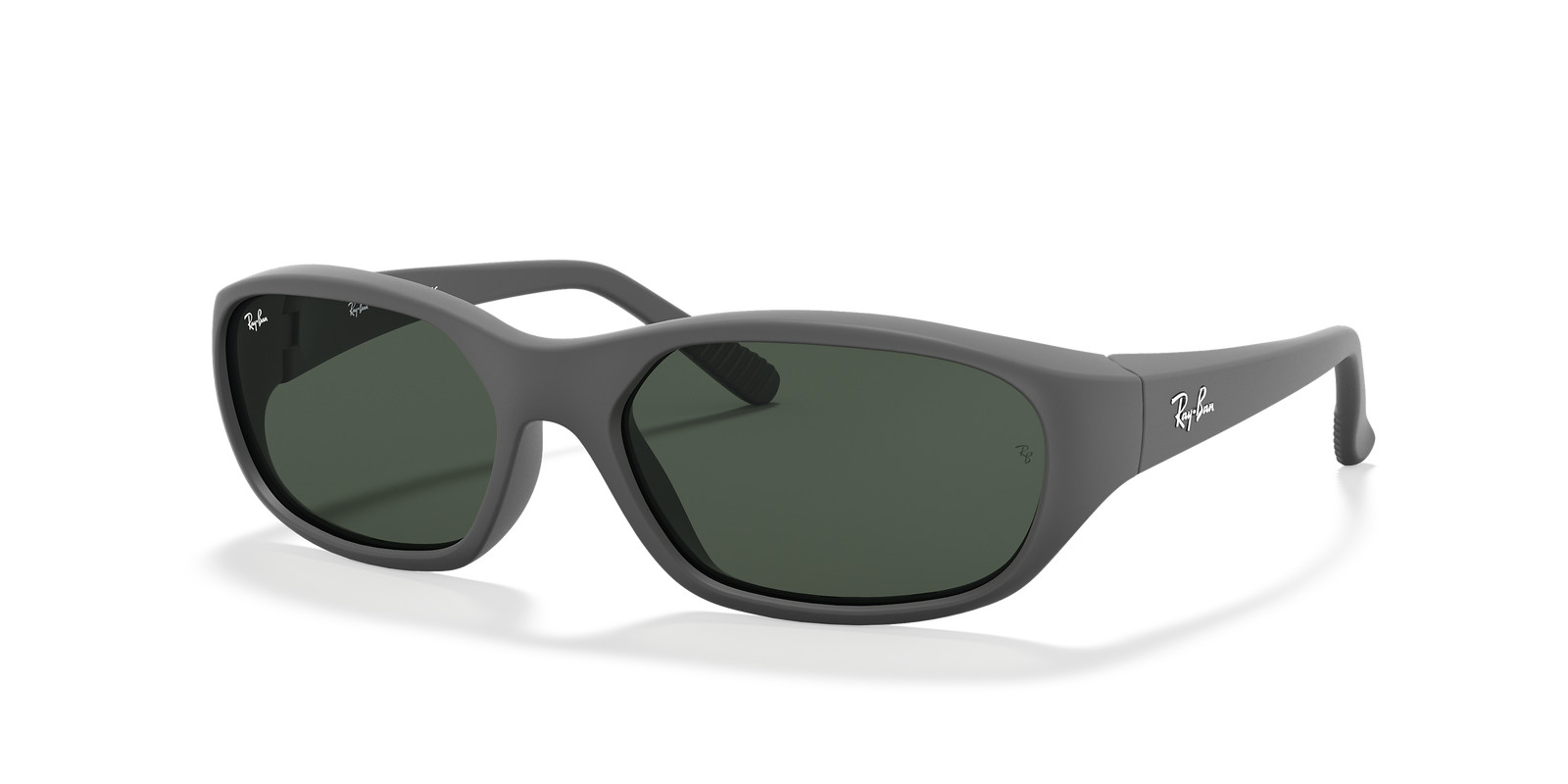 Ray-Ban Daddy-O Matte Rubber Black/Green 59 mm Sunglasses RB2016 W2578 59-17