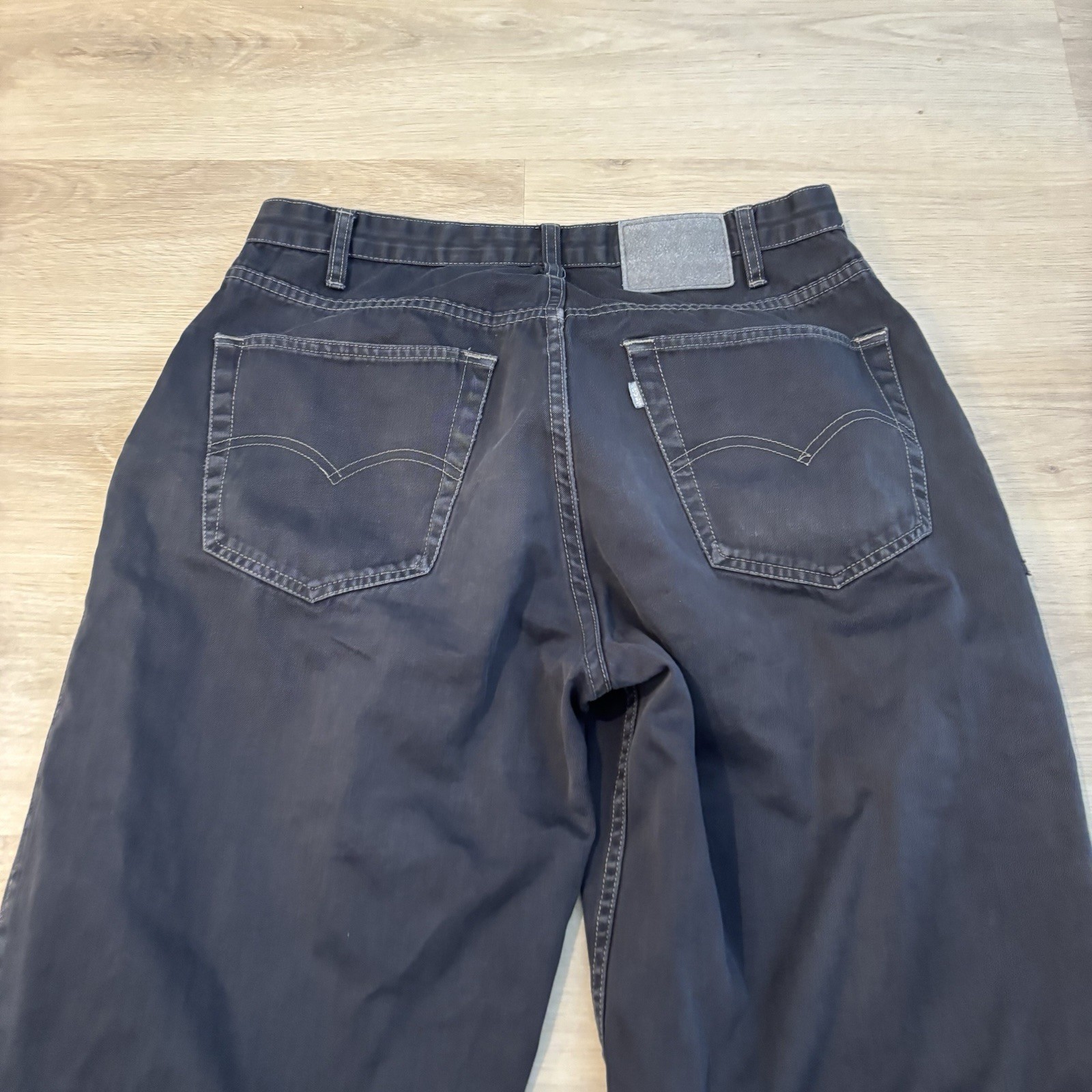 Vintage Levi Silvertab Loose Fit Jeans Men’s TAG 33×30 Gray Actual 30×29 *