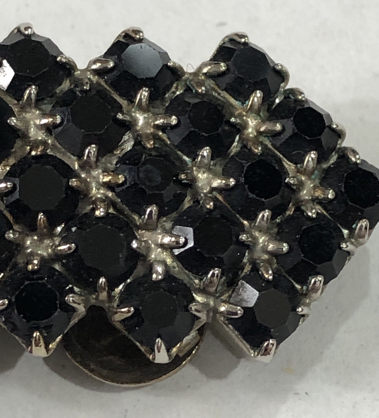 Musi Shoe Clips Black Rhinestone 1.75 inch – Vintage