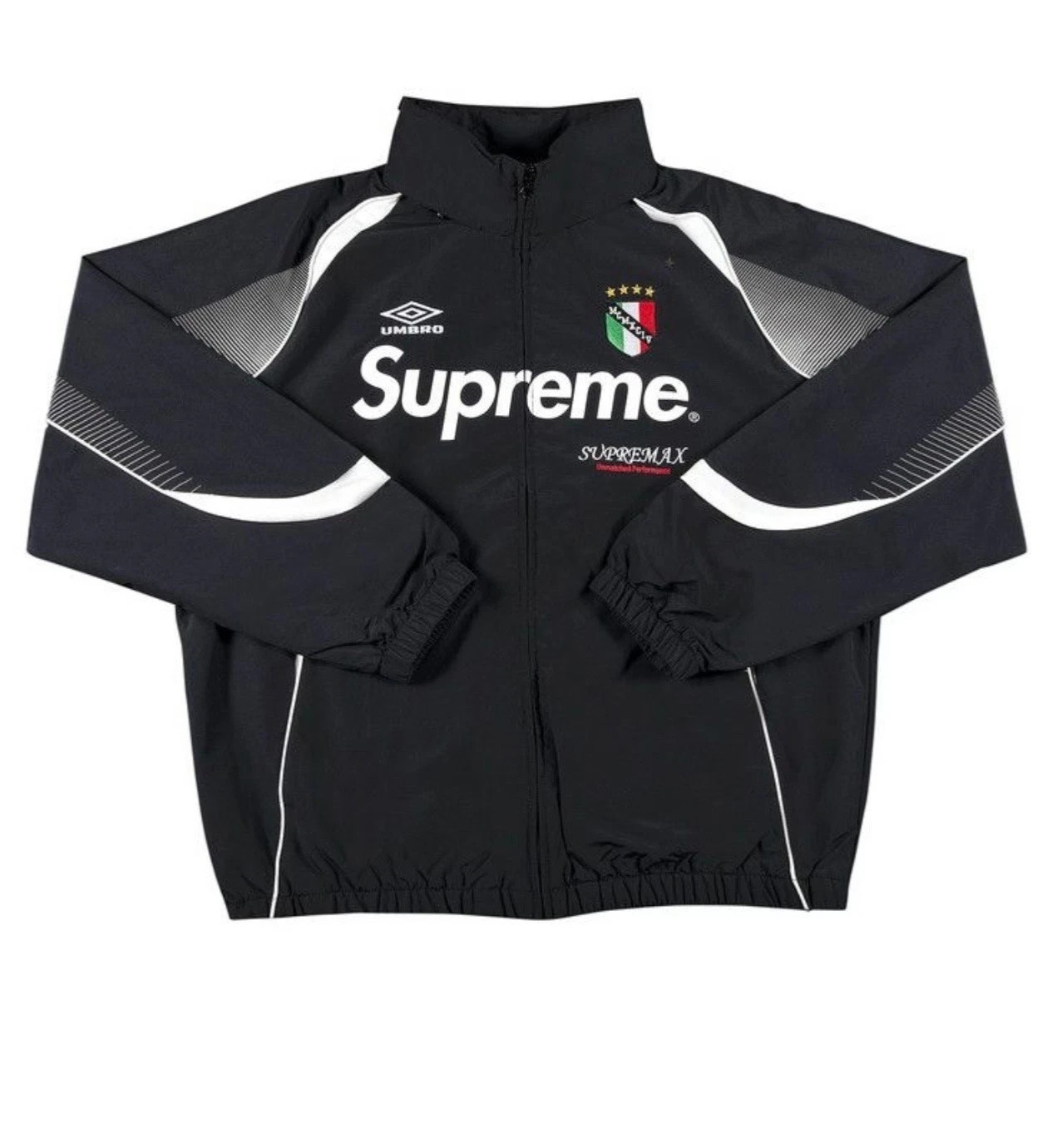 Supreme x UMBRO-Track Jacket Black Size-Large Authentic Fast