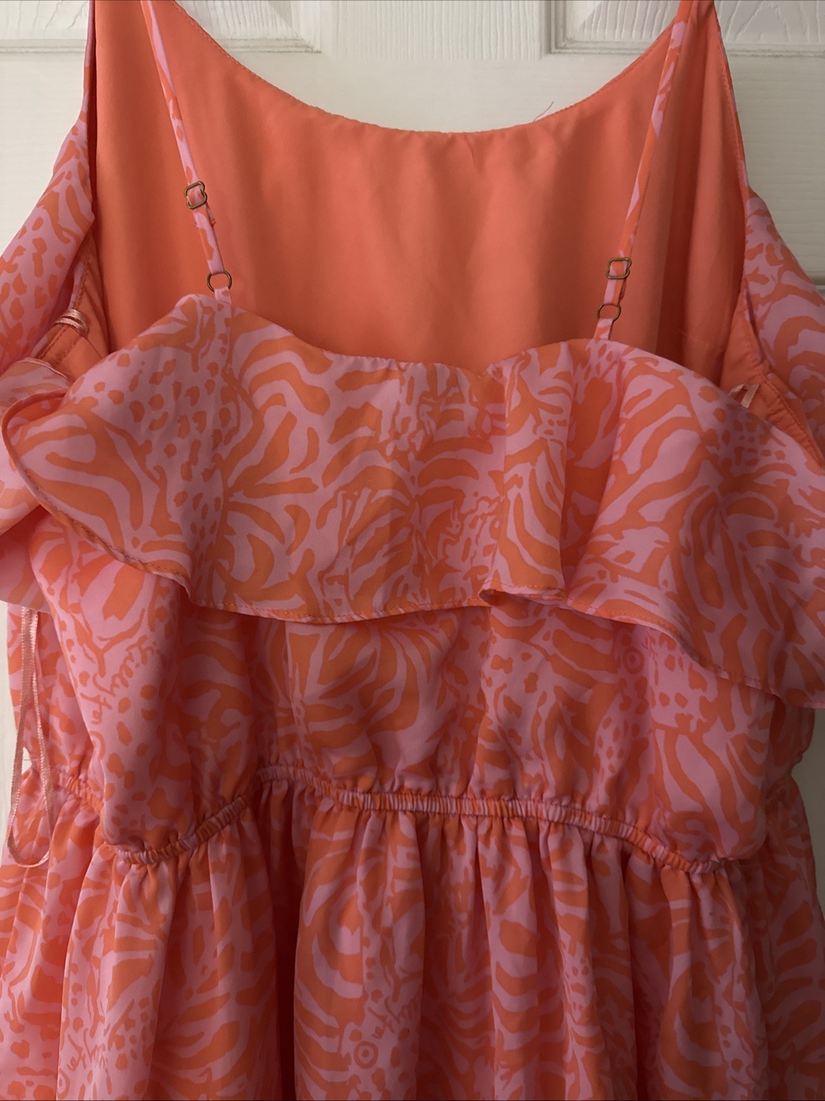 Lilly Pulitzer For Target Coral Print Dress – Adjustable Straps – Size XXL