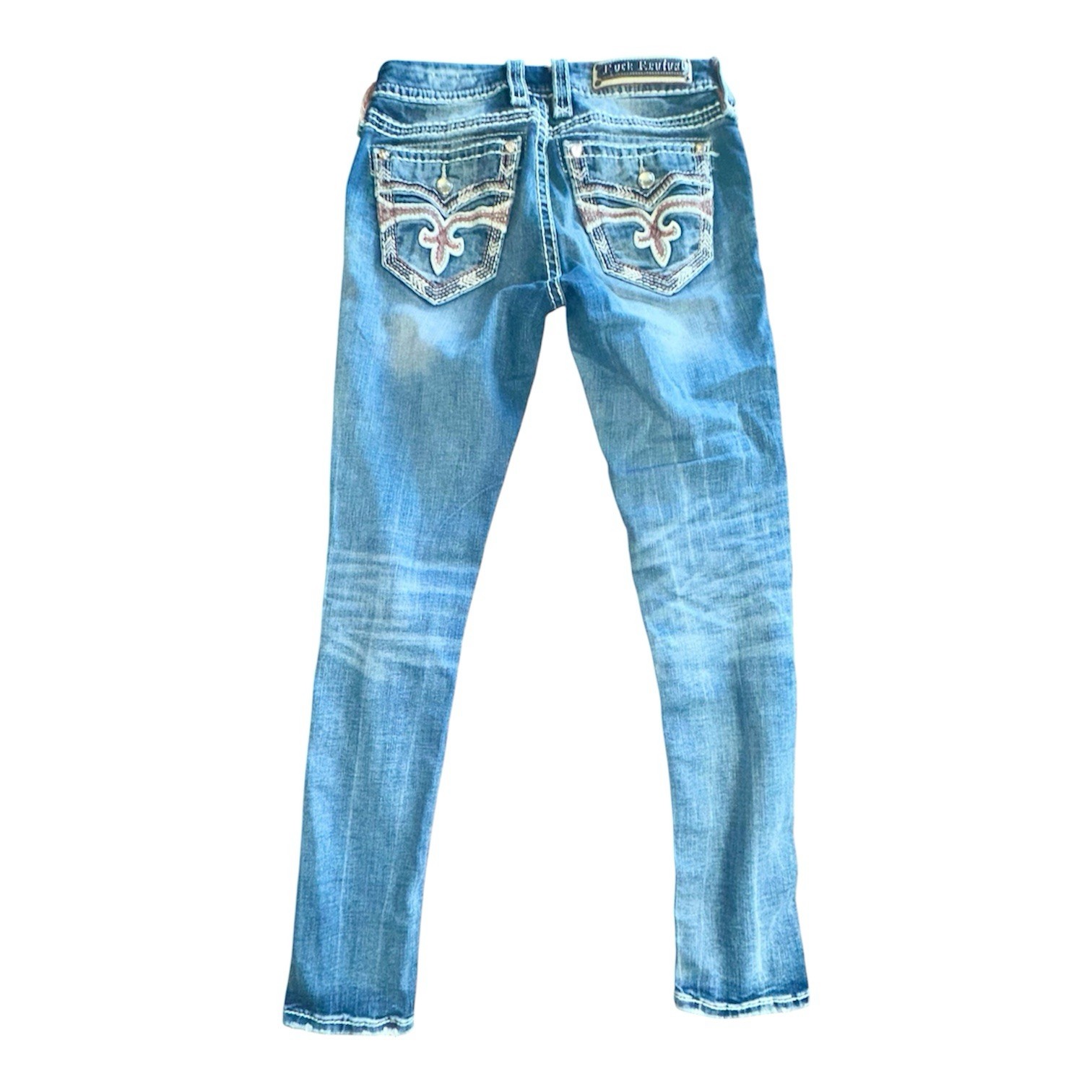 Rock Revival Mcbling Dianeya Ankle Skinny Jeans Size 28