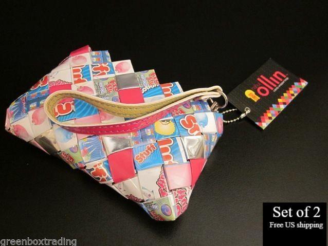 Nahui Ollin Wristlet Clutch Baby Cakes Fluffy Stuff Multicolor Set of 2